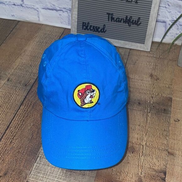 Buc-ees blue strap back hat cap - Picture 5 of 7